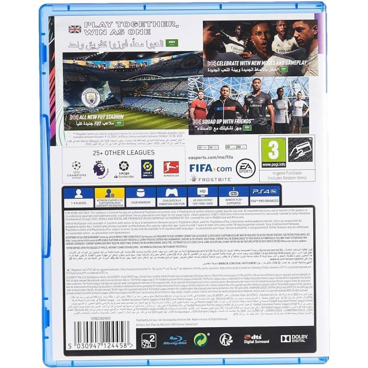 Fifa 21 ( PS5 Compatible ) PS4 GAMES Used-Μεταχειρισμένο(CUSA-19623)
