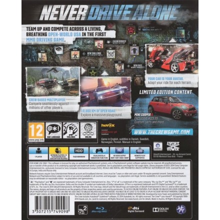 THE CREW  PS4 GAMES Used-Μεταχειρισμένο