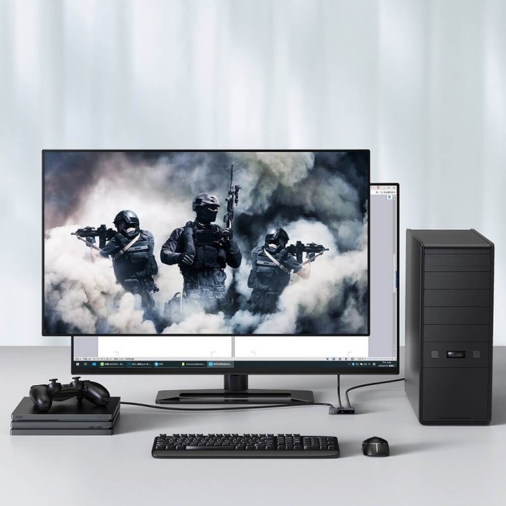 HDMI splitter Baseus Matrix Bidirectional 4K Gray(40393)