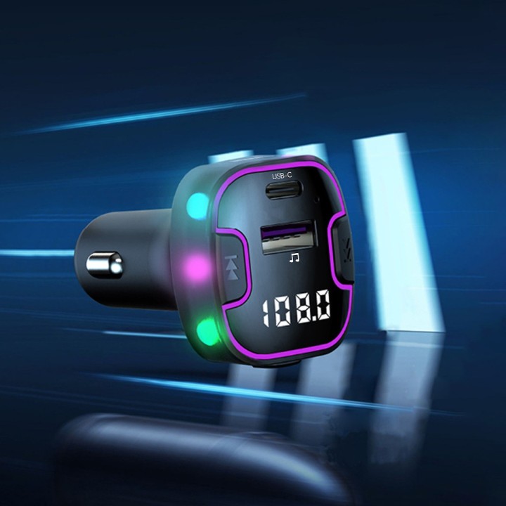 Earldom FM Transmitter Αυτοκινήτου με Bluetooth / USB / Type-C(17767)