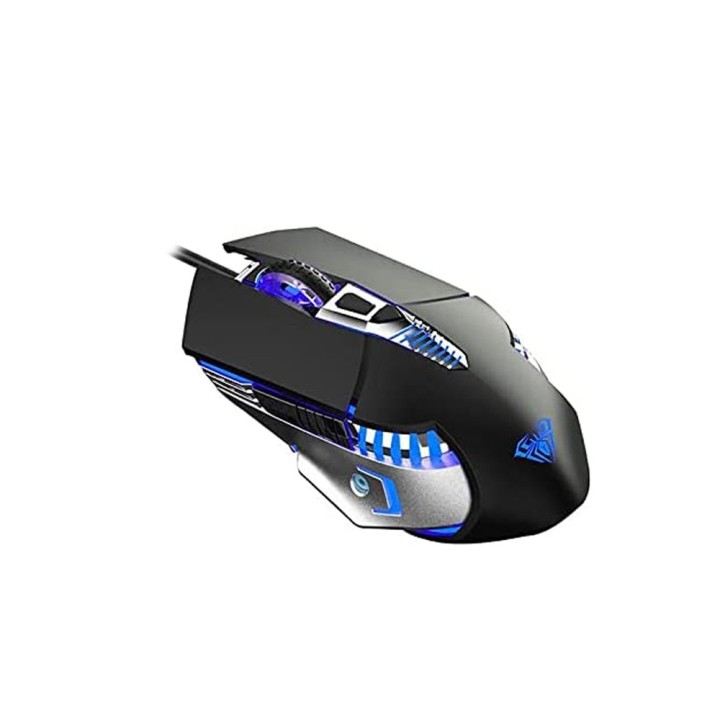 Aula T500 Σετ Gaming Πληκτρολόγιο με RGB φωτισμό & Ποντίκι (Αγγλικό US) Γκρι(6148)