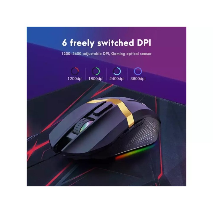 Onikuma 5 in 1 Gaming Πληκτρολόγιο με RGB φωτισμό TZ5006 (Αγγλικό US)(6188)