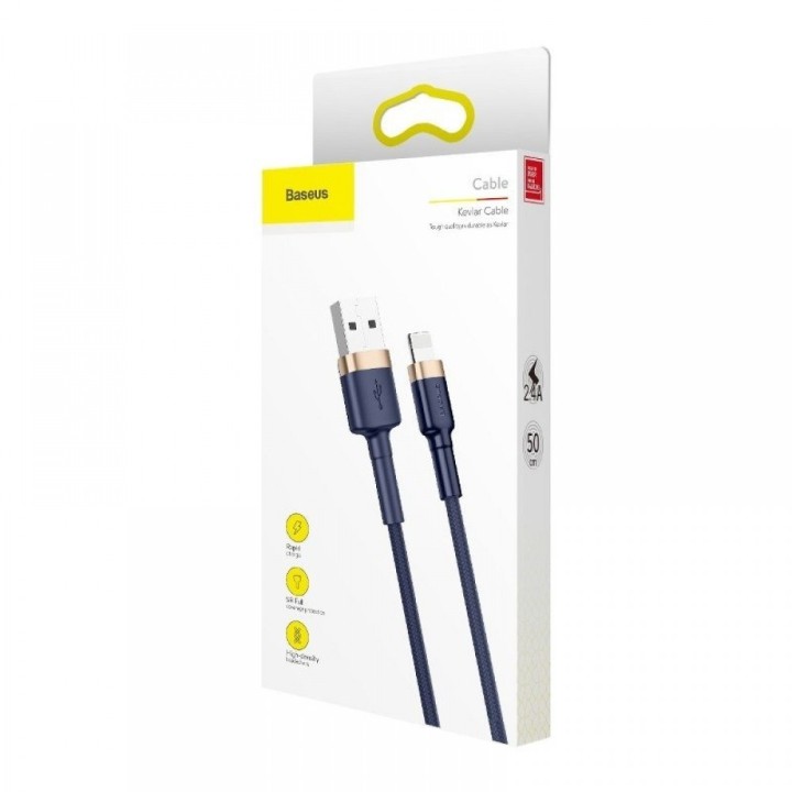 Baseus Cafule Braided USB-A to Lightning Cable Μπλε 1m(40477)