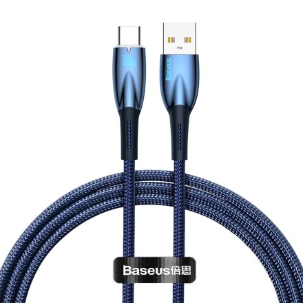 Baseus Glimmer USB 2.0 Cable USB-C male - USB-A 100W Μπλε 1m (BG-40481)