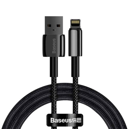 Baseus Tungsten Braided USB to Lightning Cable Μαύρο 1m (CALWJ-01)