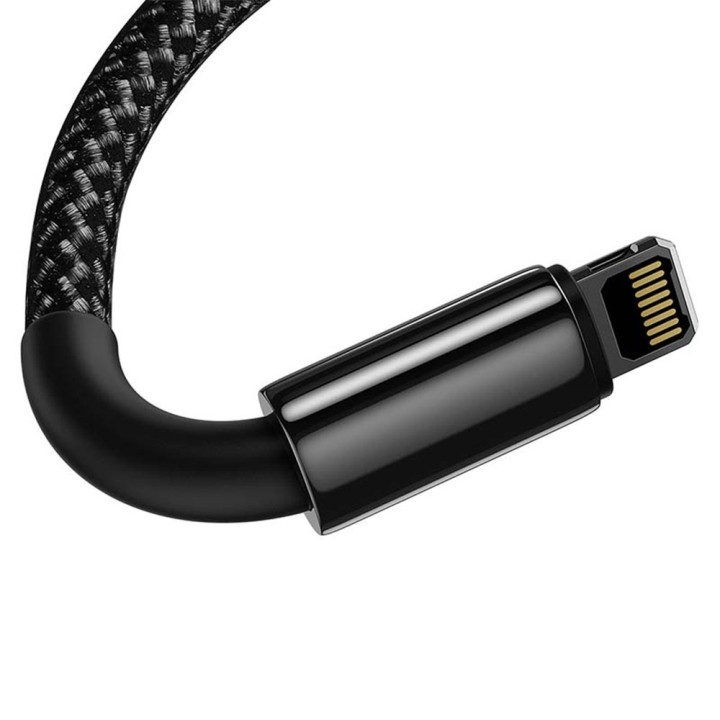 Baseus Tungsten Braided USB to Lightning Cable Μαύρο 1m (CALWJ-01)