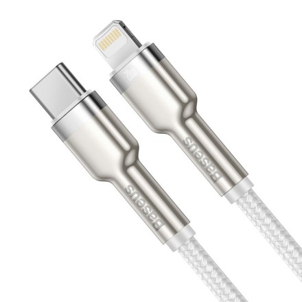 Baseus Cafule Braided USB-C to Lightning Cable 20W Λευκό 1m