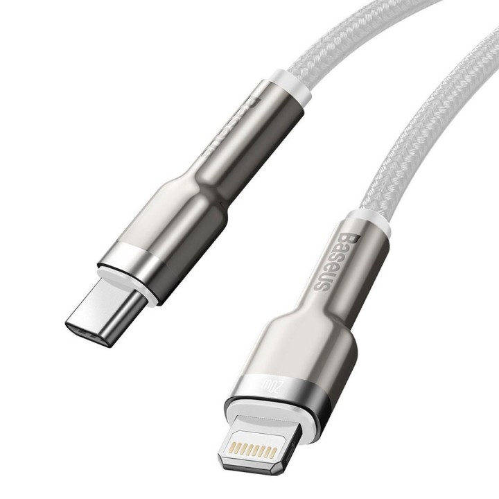 Baseus Cafule Braided USB-C to Lightning Cable 20W Λευκό 1m