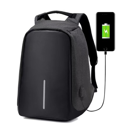 BP-01 Τσάντα Πλάτης για Laptop 15.6" σε Μαύρο χρώμα(45283)