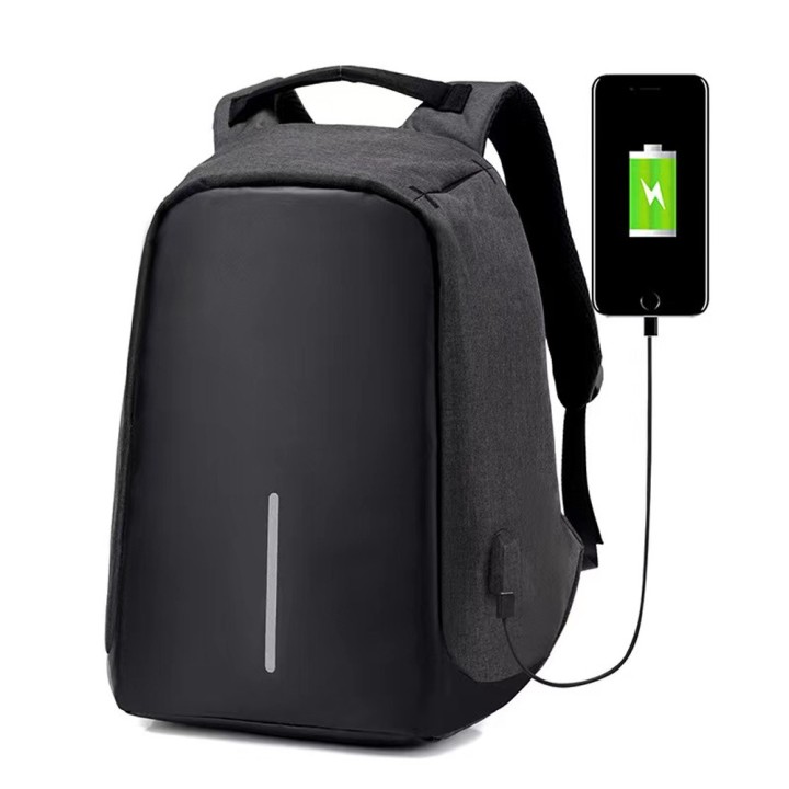 BP-01 Τσάντα Πλάτης για Laptop 15.6" σε Μαύρο χρώμα(45283)