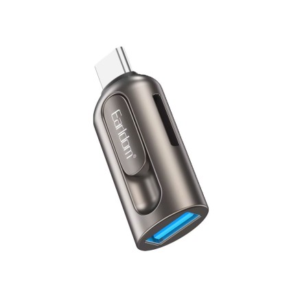 Adapter Earldom ET-OT9, Type-C and card reader OTG Grey (40356)