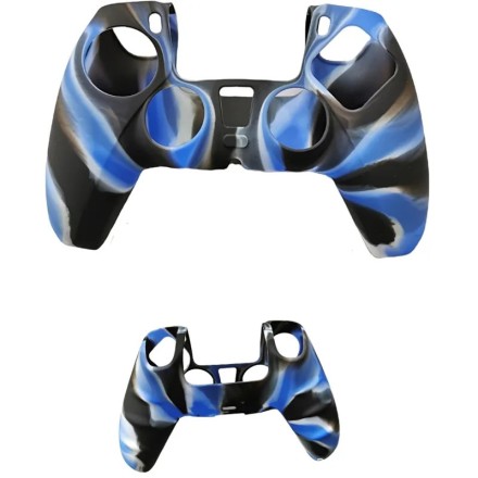 Θήκη Σιλικόνης για Χειριστήριο PS5 Μπλέ Camouflage