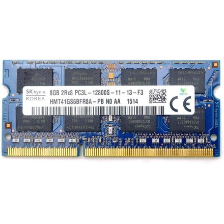 SK Hynix 8GB 2RX8 PC3L-12800S 1600Mhz HMT41GS6BFR8A-PB N0 AA  Laptop RAM
