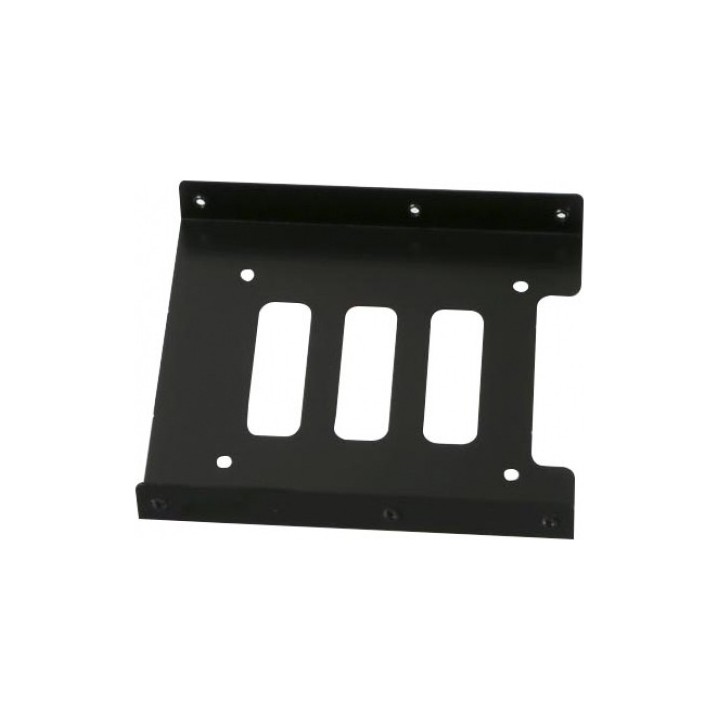 Tray μετατροπής από 3,5'' σε 2x 2,5'', Metal, Black Πλαίσιο για σκληρούς δίσκους HDD / SSD.