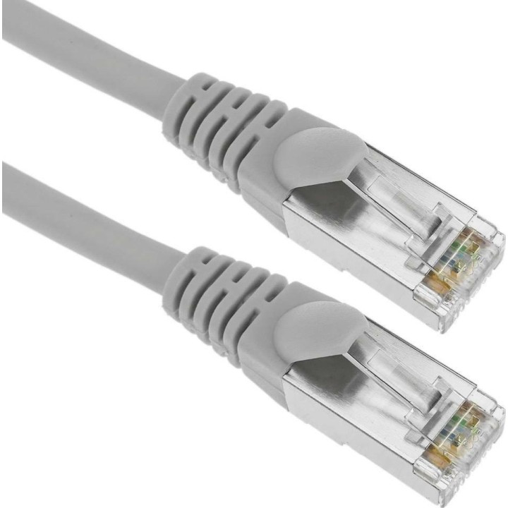 De Tech U/UTP Cat.5e Καλώδιο Δικτύου Ethernet 10m Γκρι(18030)