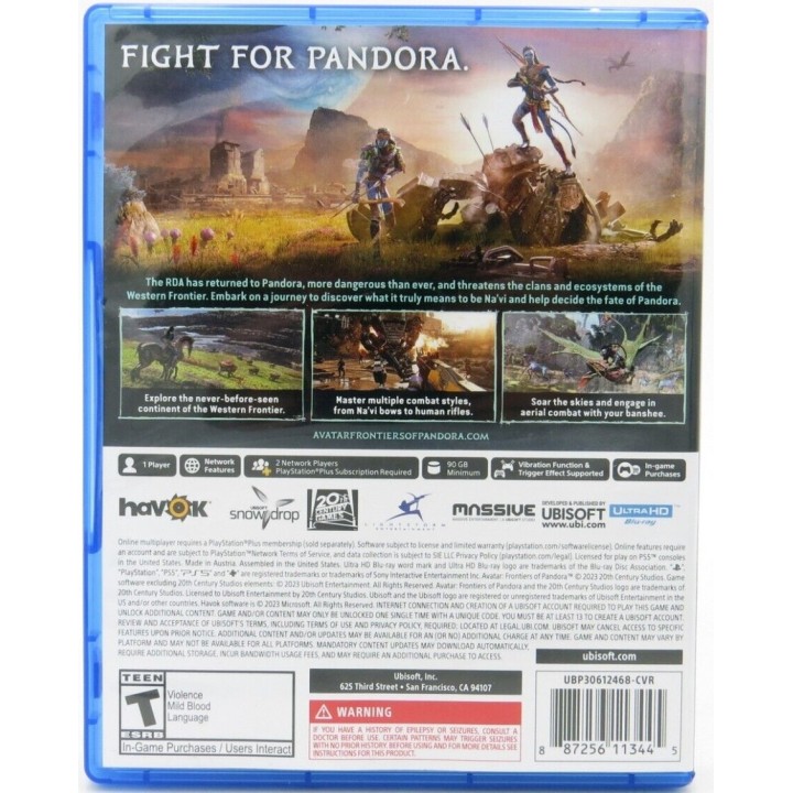 Avatar: Frontiers Of Pandora PS5 Game