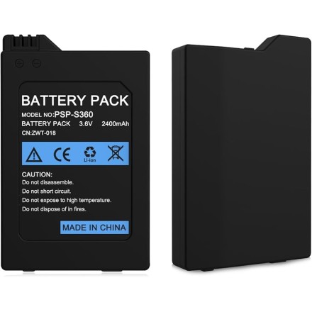 Battery suitable for PSP Slim PSP 2000/3000 3.6V 2400mAh(PSP-S360)