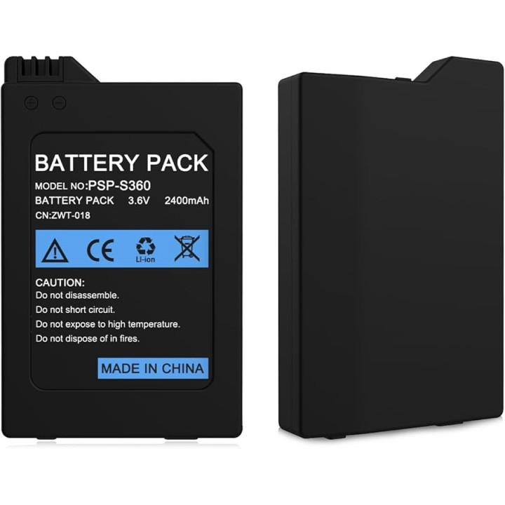 Battery suitable for PSP Slim PSP 2000/3000 3.6V 2400mAh(PSP-S360)