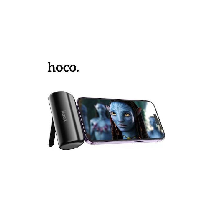 Hoco J106 Pocket USB-C Power Bank 5000mAh Μαύρο