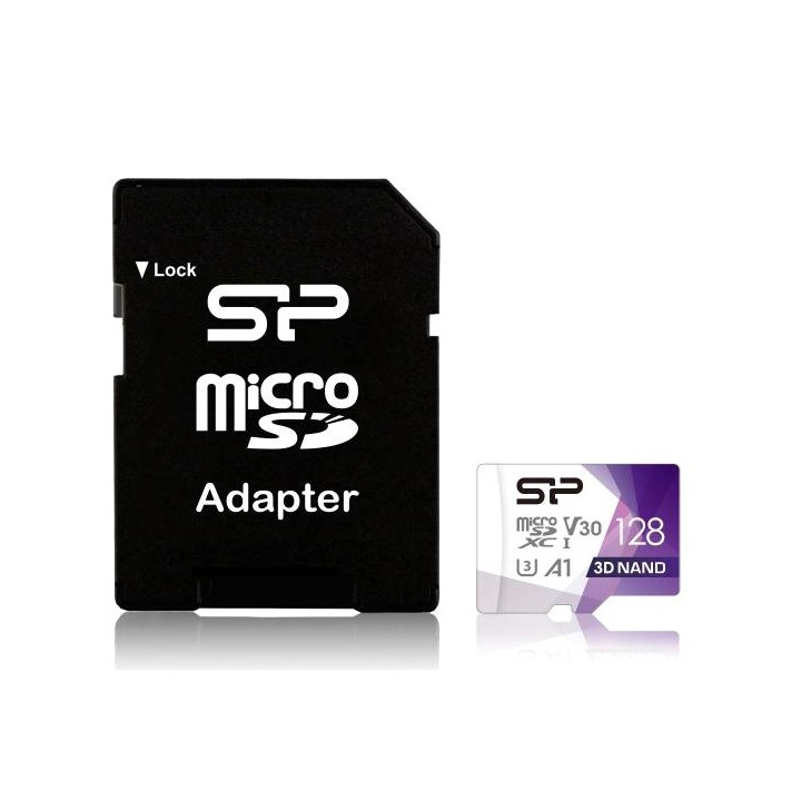 SILICON POWER κάρτα μνήμης Superior Pro microSDXC UHS-I, 128GB, Class 30