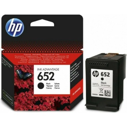 HP 652 Μελάνι Εκτυπωτή InkJet Μαύρο (F6V25AE)