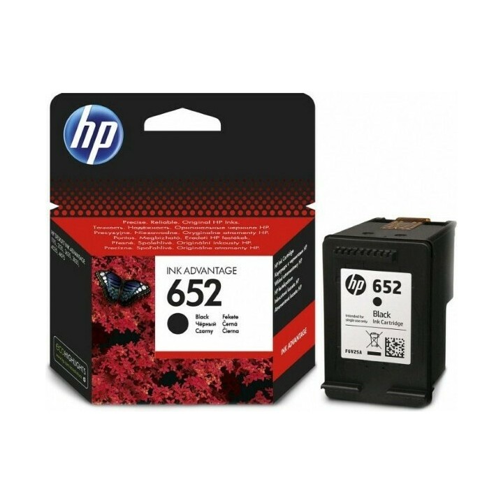 HP 652 Μελάνι Εκτυπωτή InkJet Μαύρο (F6V25AE)