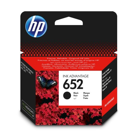 HP 652 Μελάνι Εκτυπωτή InkJet Μαύρο (F6V25AE)