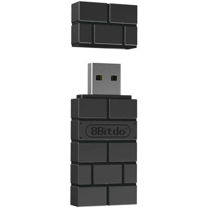 8Bitdo Wireless USB Adapter 2 για PC / Xbox One / Switch / PS5 / Android / iOS σε Μαύρο χρώμα