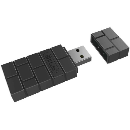 8Bitdo Wireless USB Adapter 2 για PC / Xbox One / Switch / PS5 / Android / iOS σε Μαύρο χρώμα