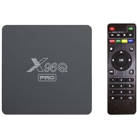 TV Box X96Q-PRO 4K UHD με WiFi 2GB RAM & 16GB Αποθηκευτικό Χώρο με Λειτουργικό Android 10.0