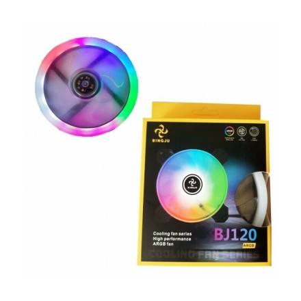 BINGJU BJ-120 Case Fan με ARGB Φωτισμό και Σύνδεση 3-Pin / 4-Pin Molex