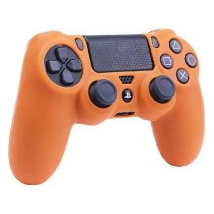 Silicone Case Κάλυμμα Σιλικόνης για Χειριστήρια PS4 Orange -Πορτοκαλί χρώμα