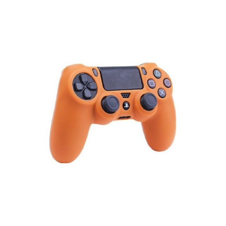 Silicone Case Κάλυμμα Σιλικόνης για Χειριστήρια PS4 Orange -Πορτοκαλί χρώμα