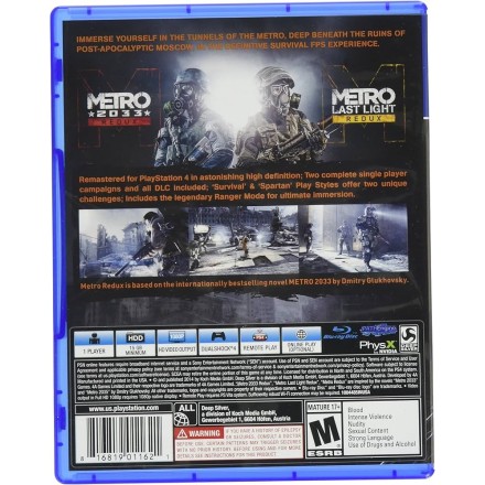 Metro Redux (Metro 2033 & Metro Last Light) PS4 GAMES