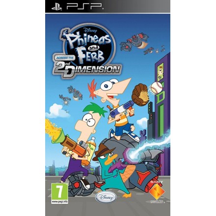 Phineas And Ferb Across The 2nd Dimension Essentials Edition PSP Game (Used-Μεταχειρισμένο) χωρις κουτάκι