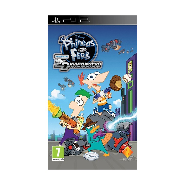 Phineas And Ferb Across The 2nd Dimension Essentials Edition PSP Game (Used-Μεταχειρισμένο) χωρις κουτάκι