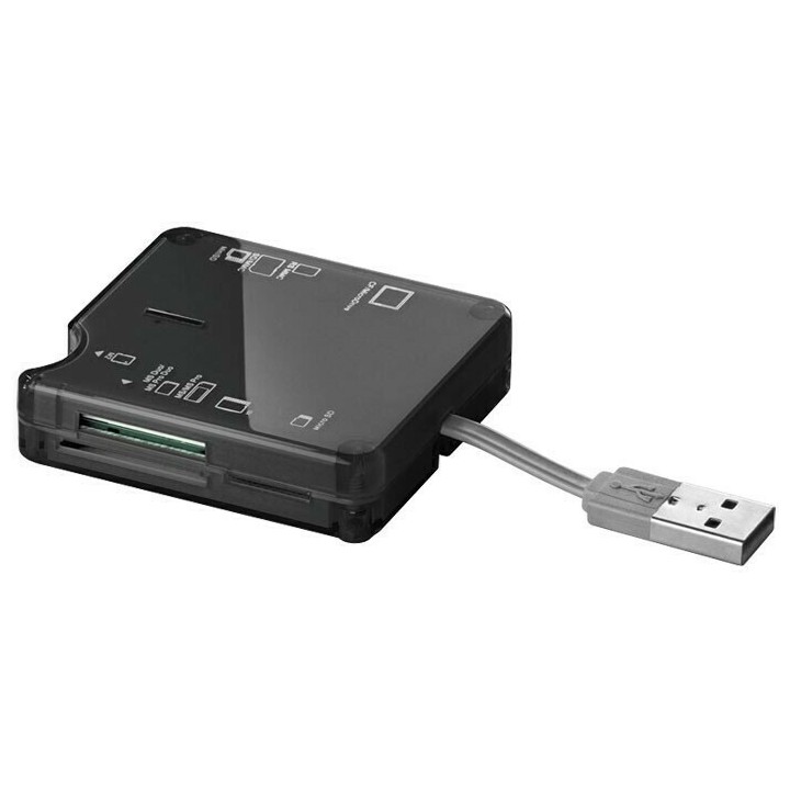 GOOBAY card reader για micro SD/SD/M2/CF/XD/MS, 480 Mbps, μαύρο