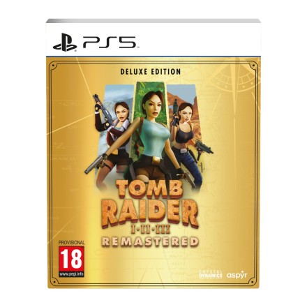 Tomb Raider I-III Remastered Starring Lara Croft Deluxe Edition PS5 Game