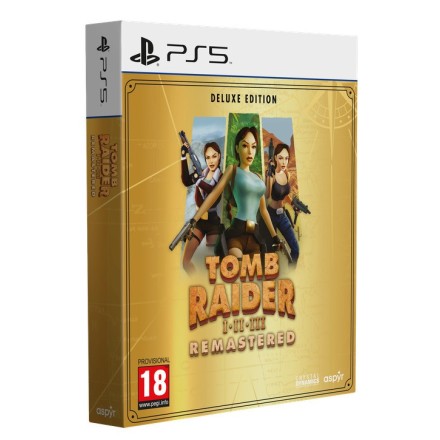 Tomb Raider I-III Remastered Starring Lara Croft Deluxe Edition PS5 Game