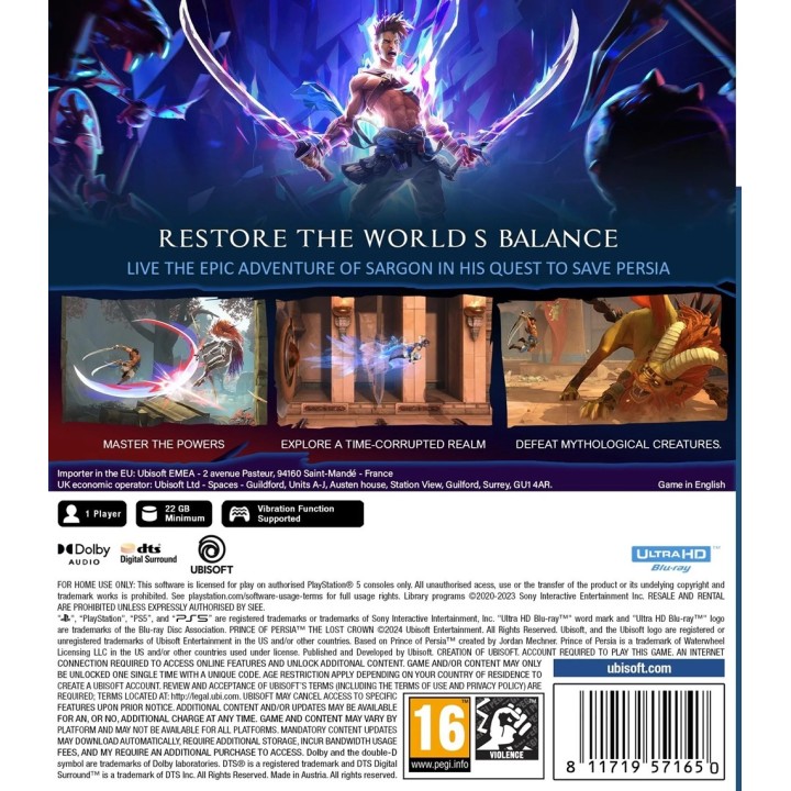 Prince of Persia: The Lost Crown PS5 Game