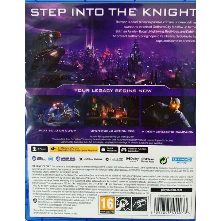 Gotham Knights Special Steelbook Edition PS5 Game