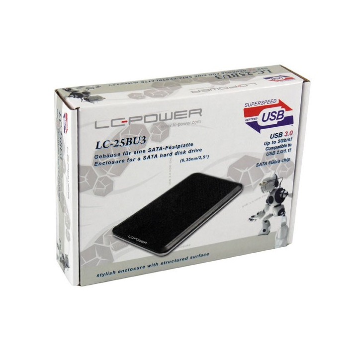 LC-Power Θήκη για Σκληρό Δίσκο 2.5"LC-25BU3 SATA III με σύνδεση USB3.0