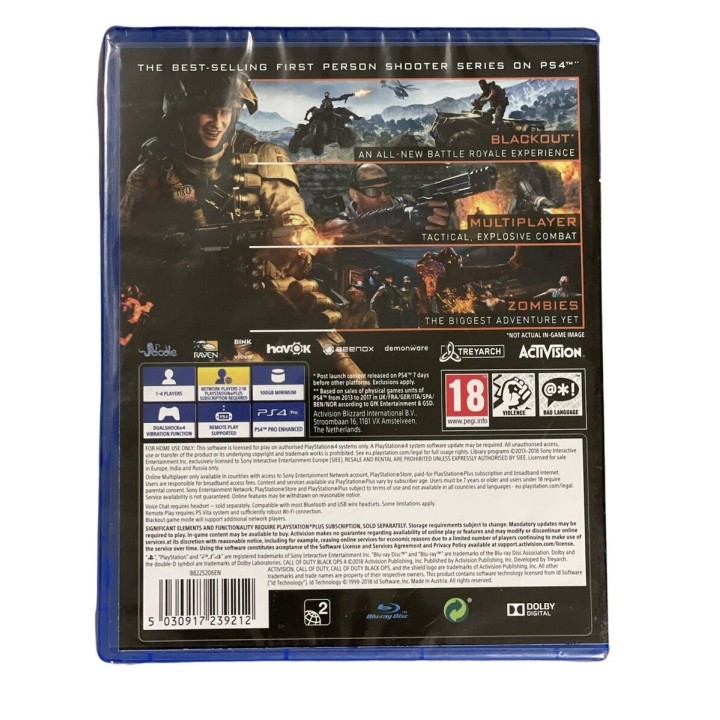 Call Of Duty Black Ops 4 PS4 Game