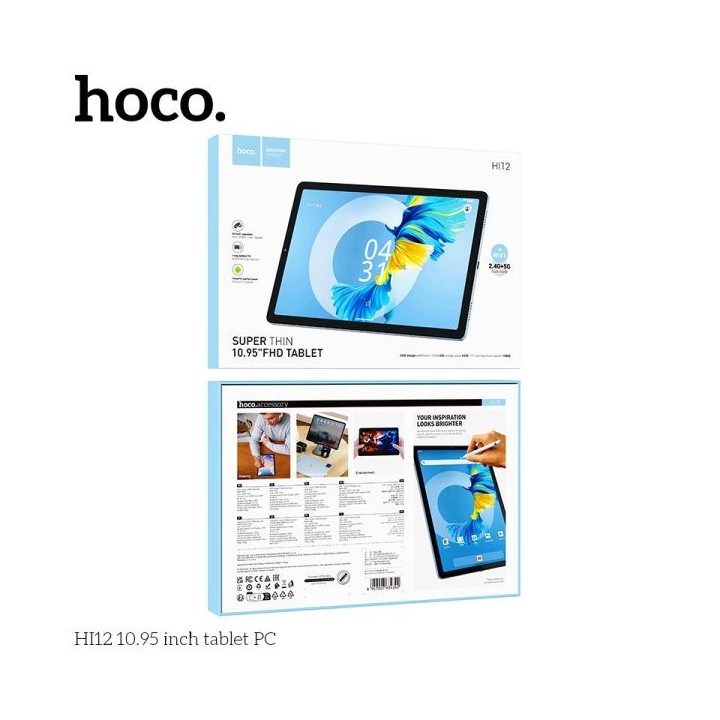 Hoco HI12 10.95" Tablet με WiFi & 5G (4GB/64GB) Island Blue