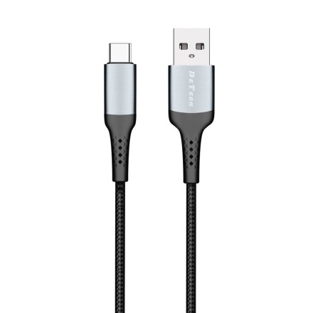 DeTech DE-43C2 USB 2.0 Cable USB-C male - USB-A male Μαύρο 2m (40261)