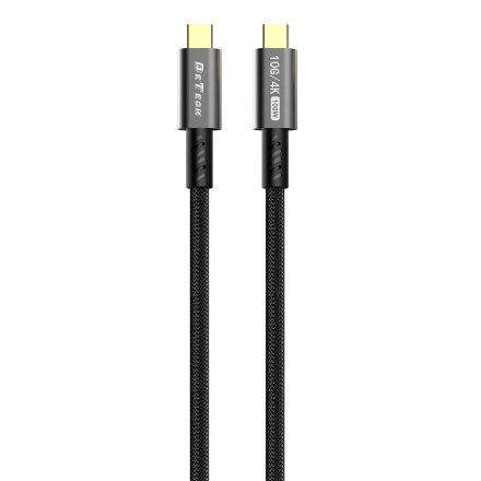 DeTech USB 3.2 Cable USB-C male - USB-C 100W Μαύρο 1m (40345)
