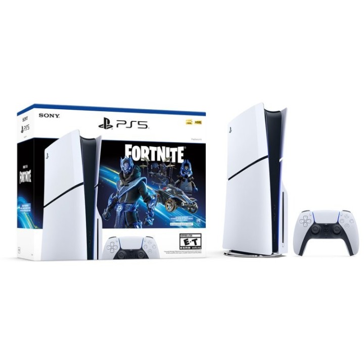Sony Playstation 5 Slim D Chassis & Fortnite Bundle Blue Ray