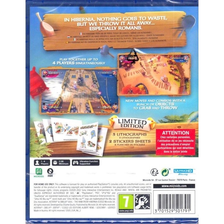 Asterix & Obelix XXXL: The Ram From Hibernia Limited Edition PS5 Game