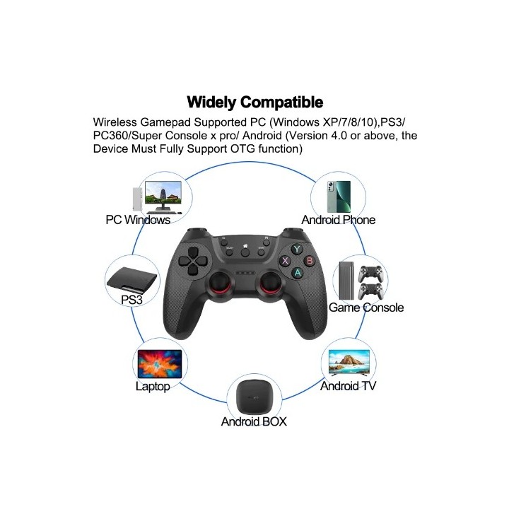 Green Lyca Wireless Controller G-1429 PC/PS3/TV BOX/ 2.4G BLACK