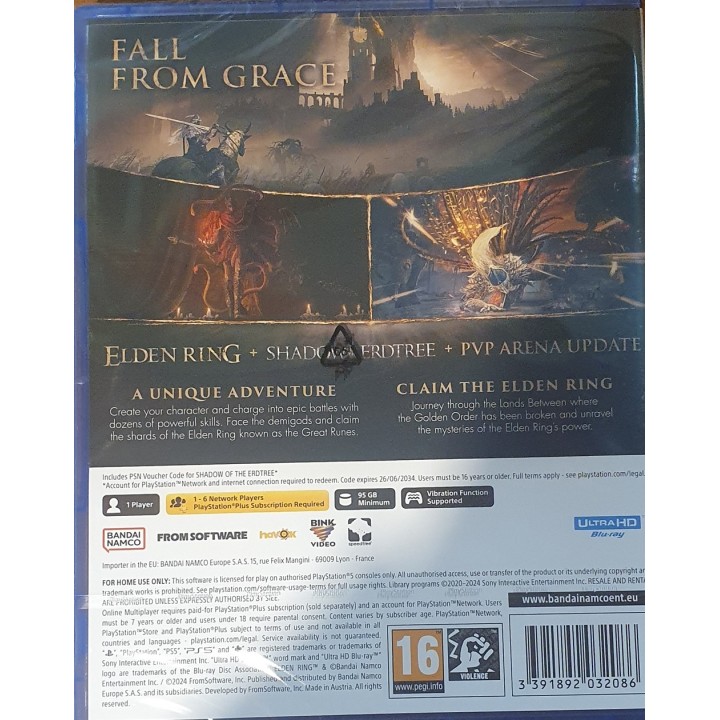 Elden Ring Shadow Of The Erdtree Edition PS5 Game